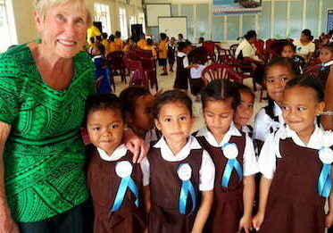 VSA volunteer Joanna with Live & Learn Tonga