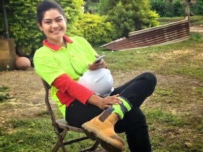 Emiline - First female plumbing graduate in Tonga