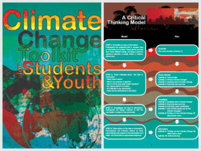 Cover page for the document 'Climate Change Toolkit for Students and Youth'