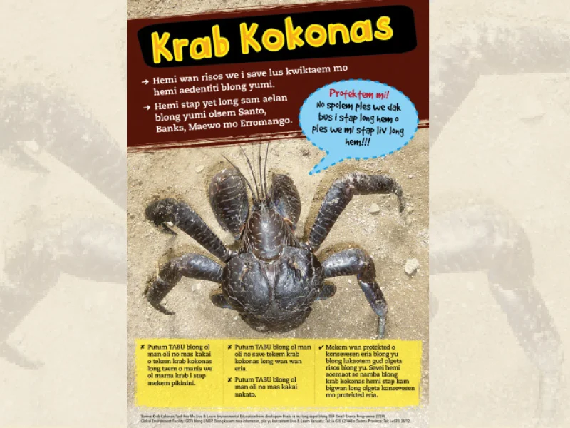 Cover page for the document 'Krab kokonas'