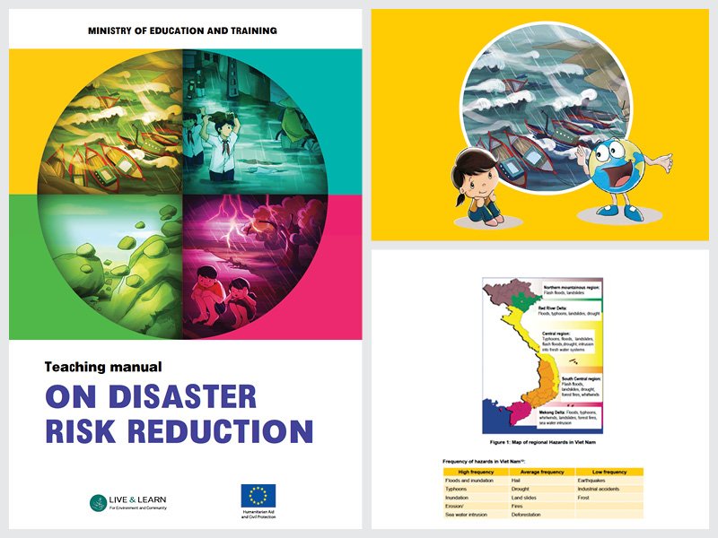 Cover page for the document 'Disaster Risk Reduction Teacher's Manual'