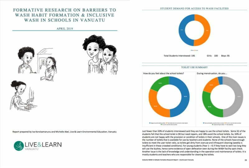 Cover of Inclusive WASH in Schools in Vanuatu research report