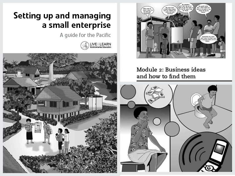 Cover page for the document 'Setting up and Managing a Small Enterprise'