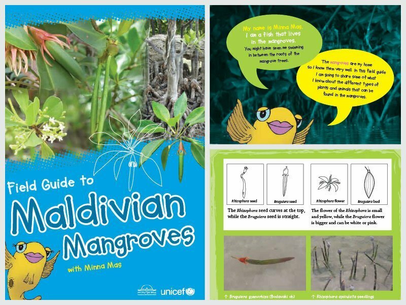 Cover page for the document 'Field Guide to Maldivian Mangroves'