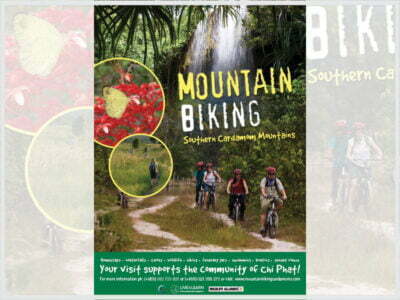 Cover page for the document 'Mountain Biking in Cambodia Poster'