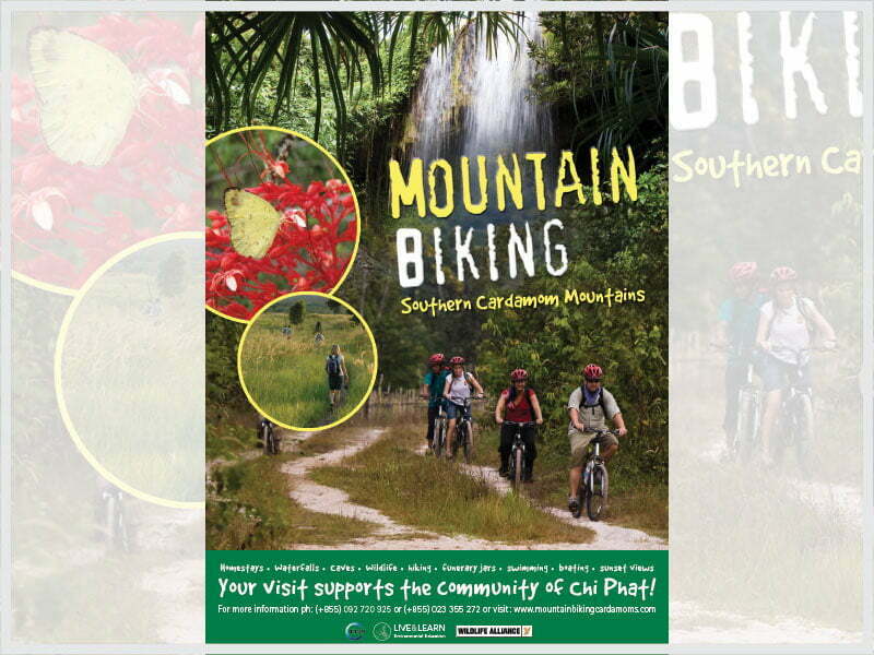 Cover page for the document 'Mountain Biking in Cambodia Poster'